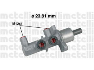 METELLI 05-0567 pagrindinis cilindras, stabdžiai 
 Stabdžių sistema -> Pagrindinis stabdžių cilindras
558000, 9196174