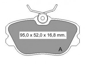 VEMA 834010 stabdžių trinkelių rinkinys, diskinis stabdys
8967077, 8968018