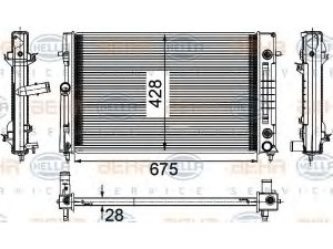 HELLA 8MK 376 781-421 radiatorius, variklio aušinimas
92147969