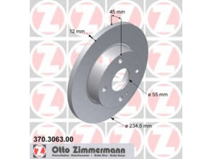 ZIMMERMANN 370.3063.00 stabdžių diskas 
 Stabdžių sistema -> Diskinis stabdys -> Stabdžių diskas
DB0Y-33-251, DB0Y-33-251C, DBOY-33-251