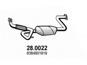 ASSO 28.0022 katalizatoriaus keitiklis 
 Išmetimo sistema -> Katalizatoriaus keitiklis
6384901919