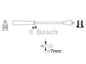 BOSCH 0 986 356 716 uždegimo laido komplektas 
 Kibirkšties / kaitinamasis uždegimas -> Uždegimo laidai/jungtys