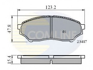 COMLINE CBP0826 stabdžių trinkelių rinkinys, diskinis stabdys 
 Techninės priežiūros dalys -> Papildomas remontas
MN102615, MR475453