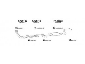 VENEPORTE 250151 išmetimo sistema 
 Išmetimo sistema -> Išmetimo sistema, visa