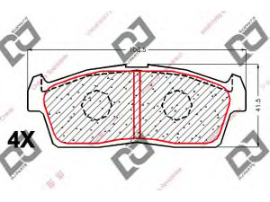 DJ PARTS BP1847 stabdžių trinkelių rinkinys, diskinis stabdys 
 Techninės priežiūros dalys -> Papildomas remontas
1A02-33-23Z, 1A02-33-23ZA, 1A02-33-23ZB