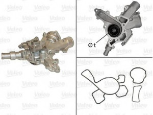 VALEO 506601 vandens siurblys 
 Aušinimo sistema -> Vandens siurblys/tarpiklis -> Vandens siurblys
1334079, 1334130, 6334022, 6334025