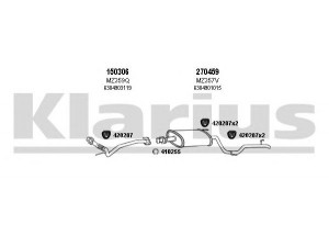 KLARIUS 600305E išmetimo sistema 
 Išmetimo sistema -> Išmetimo sistema, visa