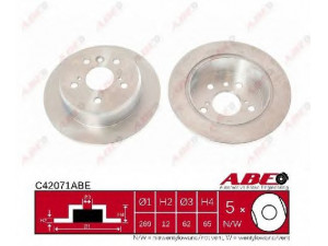 ABE C42071ABE stabdžių diskas 
 Dviratė transporto priemonės -> Stabdžių sistema -> Stabdžių diskai / priedai
4243106050, 4243133030, 4243133050