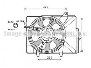 AVA QUALITY COOLING HY7529 ventiliatorius, radiatoriaus 
 Aušinimo sistema -> Oro aušinimas
253801C300
