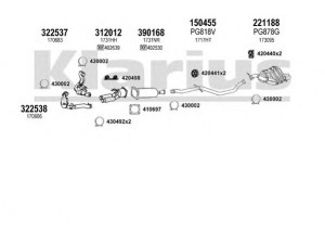 KLARIUS 631392E išmetimo sistema 
 Išmetimo sistema -> Išmetimo sistema, visa