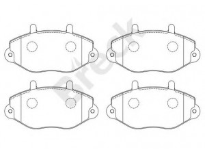 BRECK 21469 00 701 00 stabdžių trinkelių rinkinys, diskinis stabdys 
 Techninės priežiūros dalys -> Papildomas remontas
1074972, 1134159, 1301592, 5028764