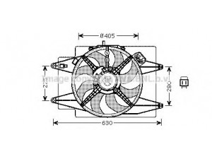 AVA QUALITY COOLING AL7509 ventiliatorius, radiatoriaus 
 Aušinimo sistema -> Oro aušinimas
46842844