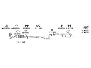 HJS Ma_4 išmetimo sistema 
 Išmetimo sistema -> Išmetimo sistema, visa