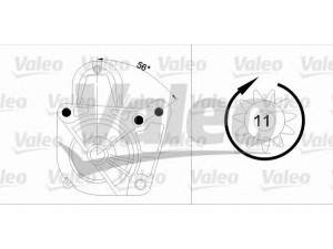 VALEO 455971 starteris 
 Elektros įranga -> Starterio sistema -> Starteris
M1T85681, MW30620657, 23300-00QAC