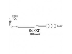 MTS 04.3231 katalizatoriaus keitiklis 
 Išmetimo sistema -> Katalizatoriaus keitiklis
2861002200