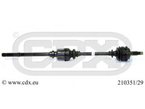 CDX 210351/29 kardaninis velenas 
 Ratų pavara -> Kardaninis velenas