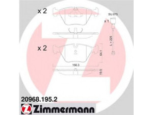 ZIMMERMANN 20968.195.2 stabdžių trinkelių rinkinys, diskinis stabdys 
 Techninės priežiūros dalys -> Papildomas remontas
3421 1 160 708