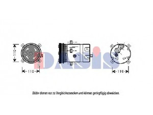 AKS DASIS 853080N kompresorius, oro kondicionierius 
 Oro kondicionavimas -> Kompresorius/dalys
1135095, 7773398
