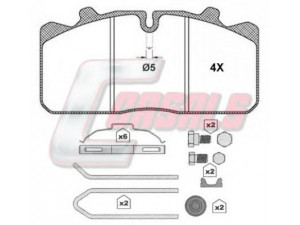 CASALS BKM1279 stabdžių trinkelių rinkinys, diskinis stabdys 
 Techninės priežiūros dalys -> Papildomas remontas
143 6901, 190 6467, 2611-12999703VT