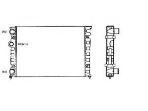 NRF 58819 radiatorius, variklio aušinimas 
 Aušinimo sistema -> Radiatorius/alyvos aušintuvas -> Radiatorius/dalys
6N0121253, 6N0121253A, 6N0121253B