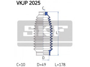 SKF VKJP 2025 gofruotoji membrana, vairavimas 
 Vairavimas -> Gofruotoji membrana/sandarinimai
7212357, 7398680, 95VW3K661AC, 7M0 422 831 B