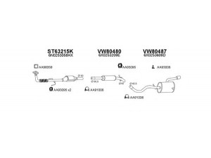 VENEPORTE 630012 išmetimo sistema 
 Išmetimo sistema -> Išmetimo sistema, visa