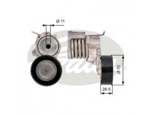 GATES T39115 įtempiklio skriemulys, V formos rumbuotas diržas 
 Diržinė pavara -> V formos rumbuotas diržas/komplektas -> Įtempiklio skriemulys
03D903305B, 03D903305F, 03D903305G