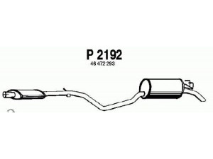 FENNO P2192 galinis duslintuvas 
 Išmetimo sistema -> Duslintuvas
46454339, 46472293, 7735376