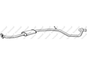 BOSAL 293-403 vidurinis duslintuvas 
 Išmetimo sistema -> Duslintuvas
1717.CA, 1717.S6