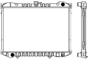 SAKURA  Automotive 1341-0216 radiatorius, variklio aušinimas
