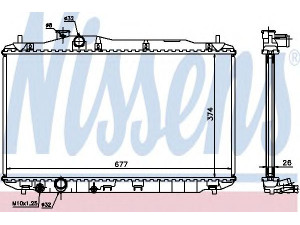NISSENS 68134A radiatorius, variklio aušinimas 
 Aušinimo sistema -> Radiatorius/alyvos aušintuvas -> Radiatorius/dalys
19010-RSA-G01, 19010-RSP-G01, 19010-RSA-G01