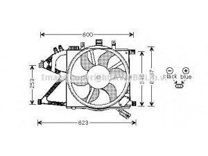 AVA QUALITY COOLING OL7506 ventiliatorius, radiatoriaus 
 Aušinimo sistema -> Oro aušinimas
1341331, 9158007