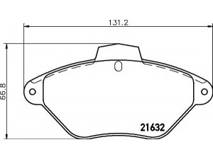 HELLA 8DB 355 019-211 stabdžių trinkelių rinkinys, diskinis stabdys 
 Techninės priežiūros dalys -> Papildomas remontas
425113, 425157, 425292, 95667787