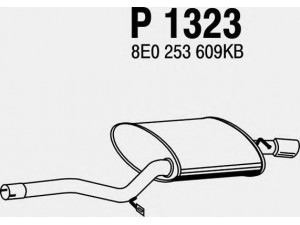 FENNO P1323 galinis duslintuvas 
 Išmetimo sistema -> Duslintuvas
8E0253609BT, 8E0253609KB