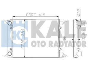 KALE OTO RADYATÖR 123500 radiatorius, variklio aušinimas 
 Aušinimo sistema -> Radiatorius/alyvos aušintuvas -> Radiatorius/dalys
171 121 253 AD, 171 121 253 L, 171121253C