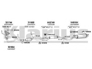 KLARIUS 931348U išmetimo sistema 
 Išmetimo sistema -> Išmetimo sistema, visa
