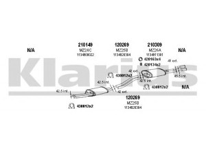 KLARIUS 600056E išmetimo sistema 
 Išmetimo sistema -> Išmetimo sistema, visa