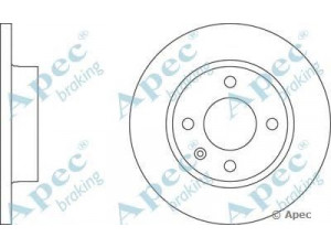 APEC braking DSK247 stabdžių diskas 
 Dviratė transporto priemonės -> Stabdžių sistema -> Stabdžių diskai / priedai
002415019, 6U0501615B, 6U0615301