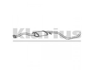 KLARIUS 240107 vidurinis duslintuvas 
 Išmetimo sistema -> Duslintuvas
6595103, 6633989