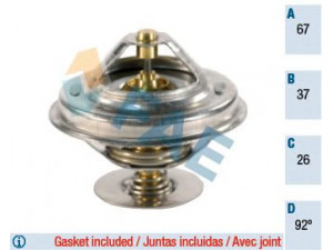 FAE 5302692 termostatas, aušinimo skystis 
 Aušinimo sistema -> Termostatas/tarpiklis -> Thermostat
11 53 1 733 803, 11 53 7 511 083