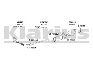 KLARIUS 361611U išmetimo sistema