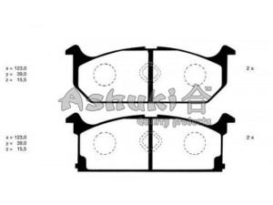 ASHUKI K012-04 stabdžių trinkelių rinkinys, diskinis stabdys 
 Techninės priežiūros dalys -> Papildomas remontas
2125202/TEXTAR, 31179/SPIDAN, 36189/ABS