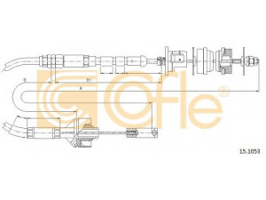 COFLE 15.1053 sankabos trosas 
 Dviratė transporto priemonės -> Kabeliai ir tachometro velenaai -> Sankabos trosas
9630142480, 9633116280