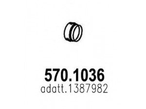 ASSO 570.1036 išleidimo kolektorius 
 Išmetimo sistema -> Išmetimo vamzdžiai
1387982