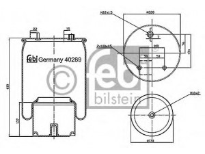 FEBI BILSTEIN 40289 dėklas, pneumatinė pakaba 
 Pakaba -> Pneumatinė pakaba
1794 425