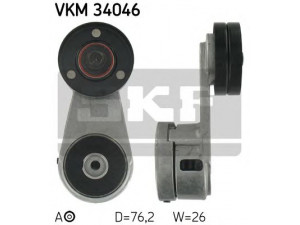 SKF VKM 34046 įtempiklio skriemulys, V formos rumbuotas diržas 
 Diržinė pavara -> V formos rumbuotas diržas/komplektas -> Įtempiklio skriemulys
1027404, 7064724, 95WF 6A228 AB
