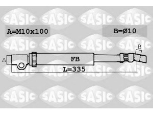SASIC SBH6365 stabdžių žarnelė 
 Stabdžių sistema -> Stabdžių žarnelės
562344