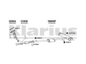 KLARIUS 270557U išmetimo sistema