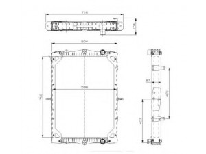NRF 519745 radiatorius, variklio aušinimas 
 Aušinimo sistema -> Radiatorius/alyvos aušintuvas -> Radiatorius/dalys
1403169, 1407723