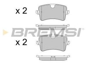 BREMSI BP3502 stabdžių trinkelių rinkinys, diskinis stabdys
4H0698451A, 4H0698451C, 4H0698451D
